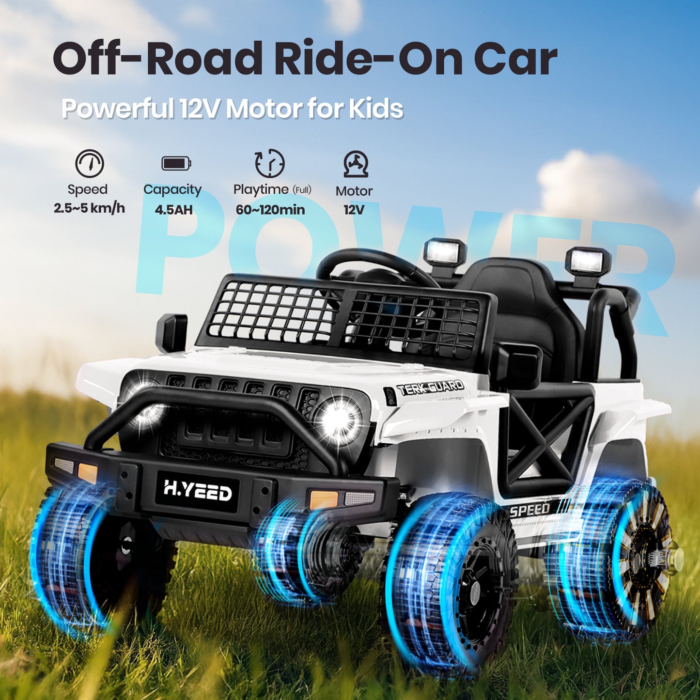 H.yeed Kids Electric Ride-on Off Road for 3-8