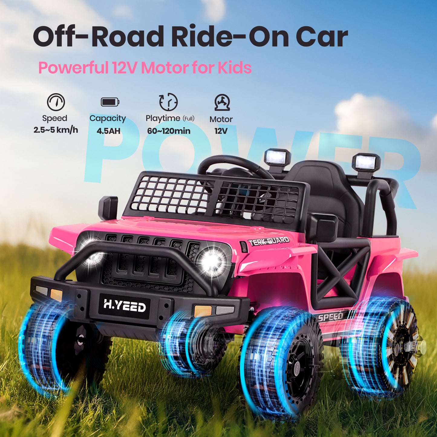 H.yeed Kids Electric Ride-on Off Road for 3-8