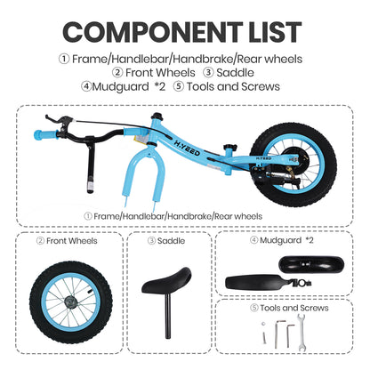 12 Inch Kids Balance Bike with Handbrake