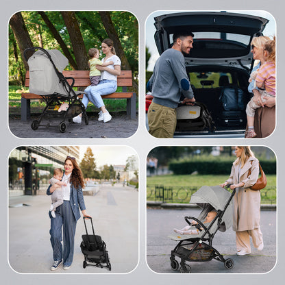 Lightweight Baby Pushchair with Adjustable Seat
