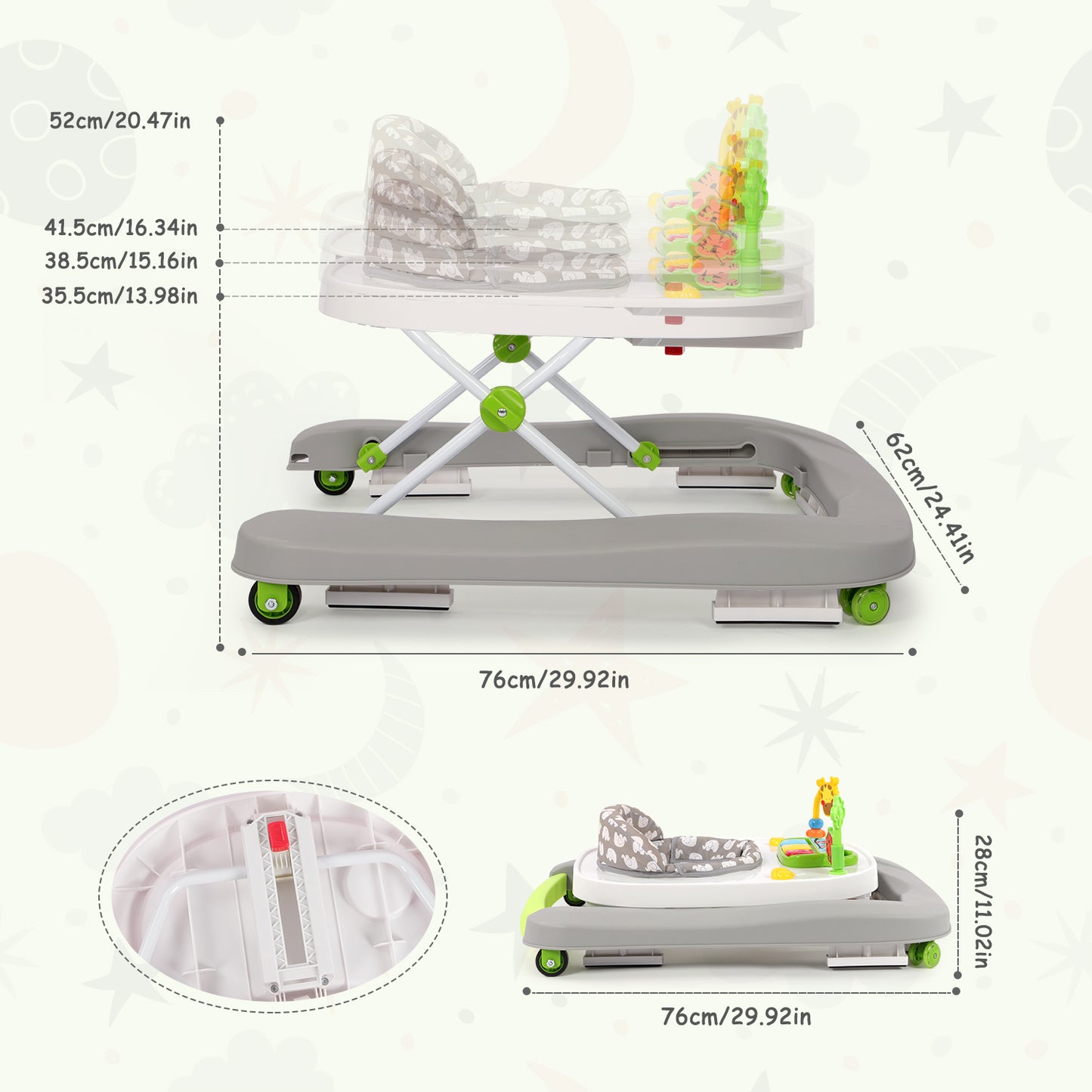 Baby Walker with Music and Lights