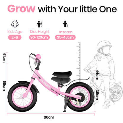12 Inch Kids Balance Bike with Handbrake