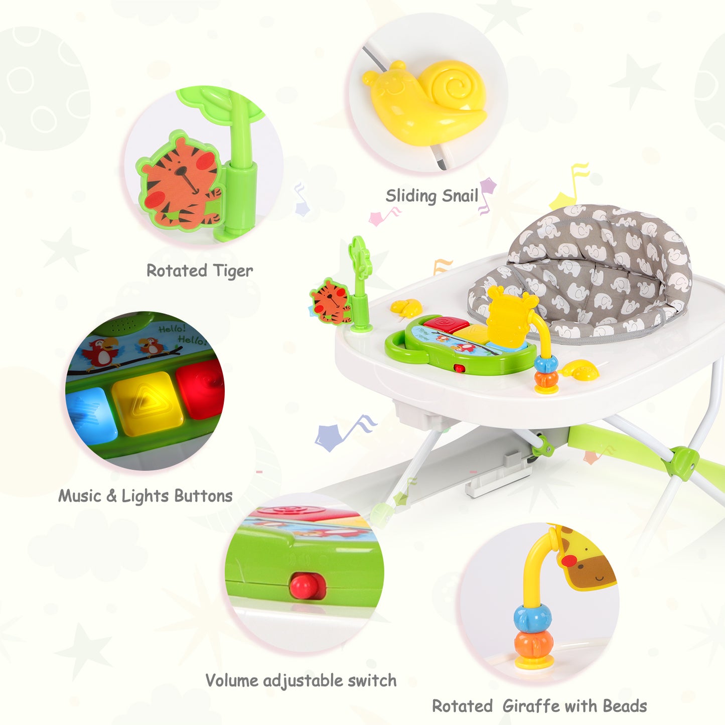 Baby Walker with Music and Lights