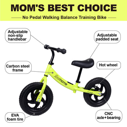 Joolihome 12" Kids Balance Bike