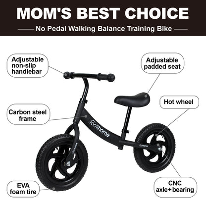 Joolihome 12" Kids Balance Bike